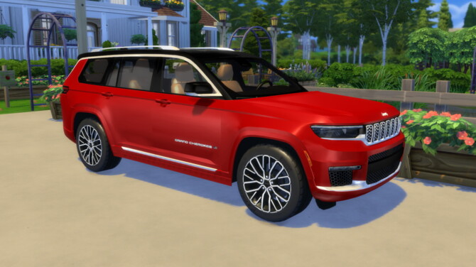 Sims 4 2021 Jeep Grand Cherokee L at LorySims