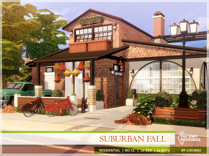 Sims 4 Suburban Fall by Lhonna at TSR