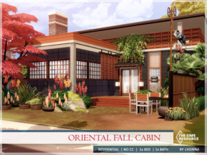 Oriental Fall Cabin  by Lhonna at TSR