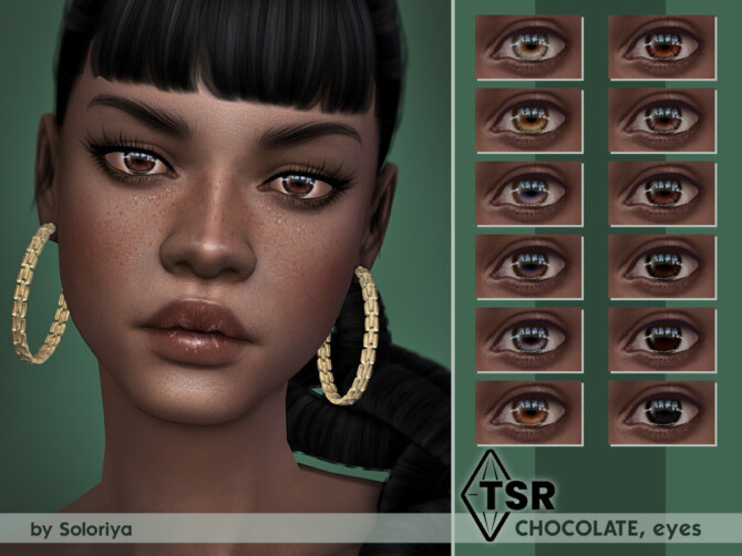 Sims 4 Eyes (lenses) Chocolate by soloriya at TSR