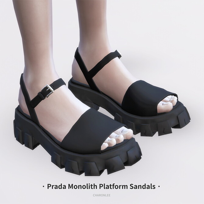 Sims 4 Monolith Platform Sandals at Charonlee