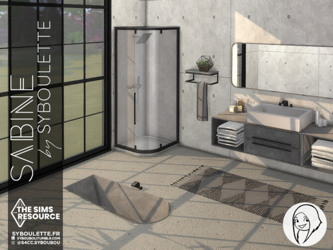Sims 4 Sabine bathroom set Part 2: Clutter by Syboubou at TSR