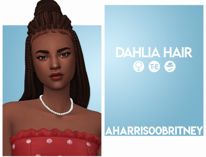 Sims 4 Dahlia Hair at AHarris00Britney