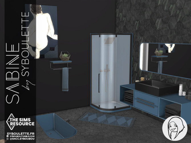 Sims 4 Sabine bathroom set Part 2: Clutter by Syboubou at TSR