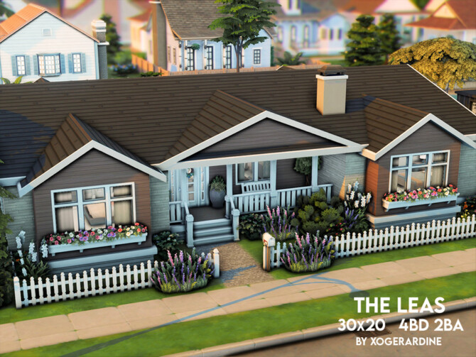 Sims 4 The Leas house by xogerardine at TSR