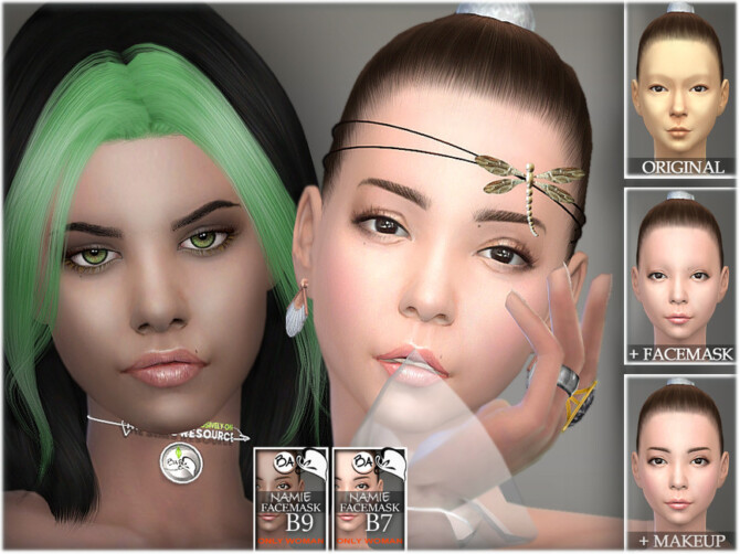 Sims 4 Namie facemask by BAkalia at TSR