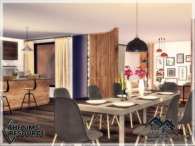 Sims 4 ARIELA House by marychabb at TSR