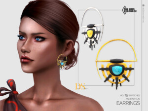 Ancient Sun Earrings by DailyStorm at TSR