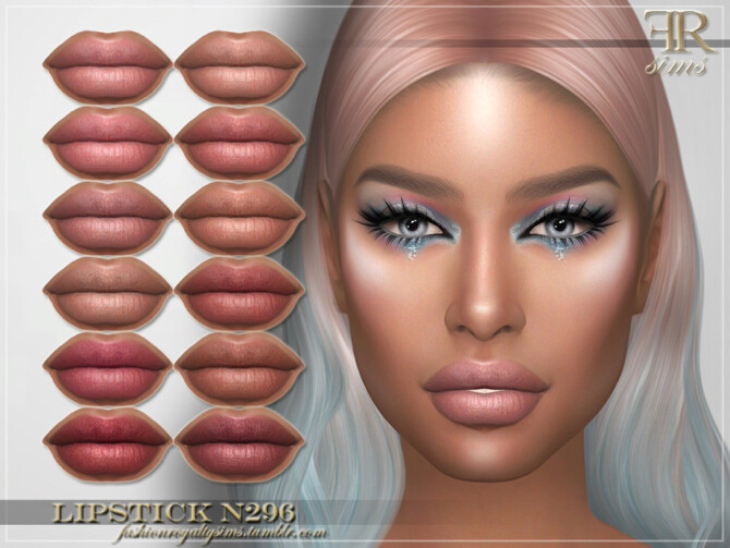 Sims 4 Lipstick N296 by FashionRoyaltySims at TSR