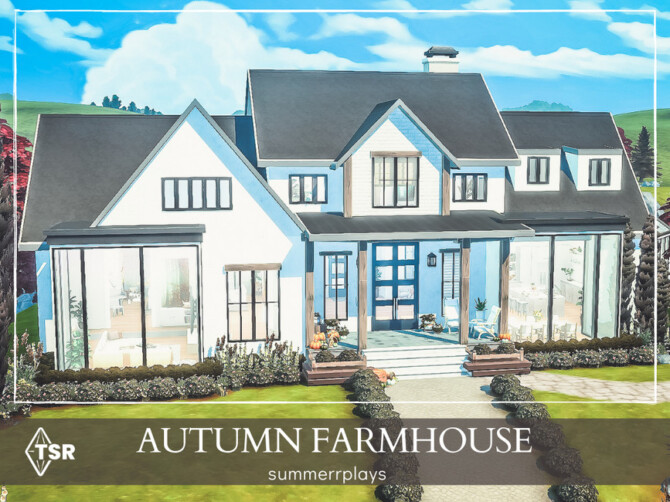 Sims 4 Autumn Farmhouse by Summerr Plays at TSR