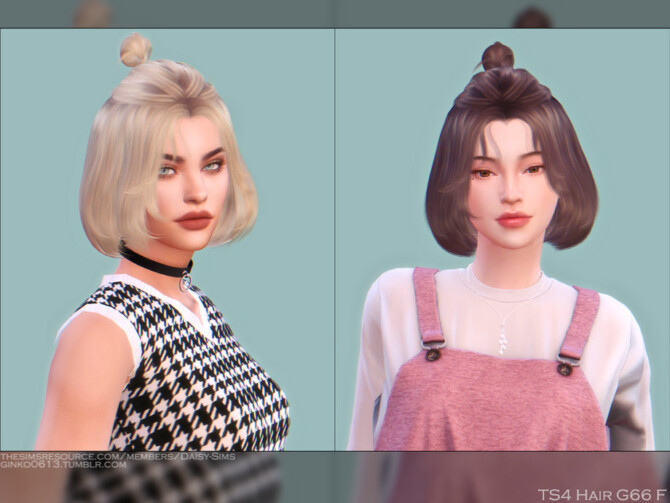 Sims 4 Female Hair G66 by Daisy Sims at TSR