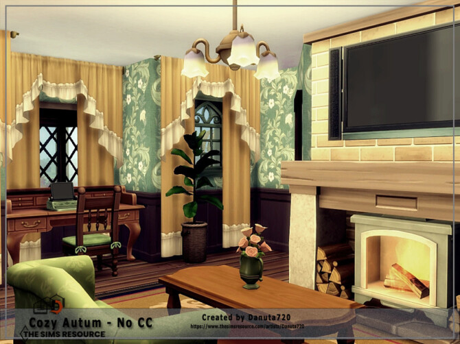 Sims 4 Cozy Autum House by Danuta720 at TSR