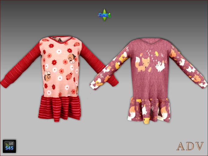 Sims 4 Outfits for girls and toddler girls at Arte Della Vita