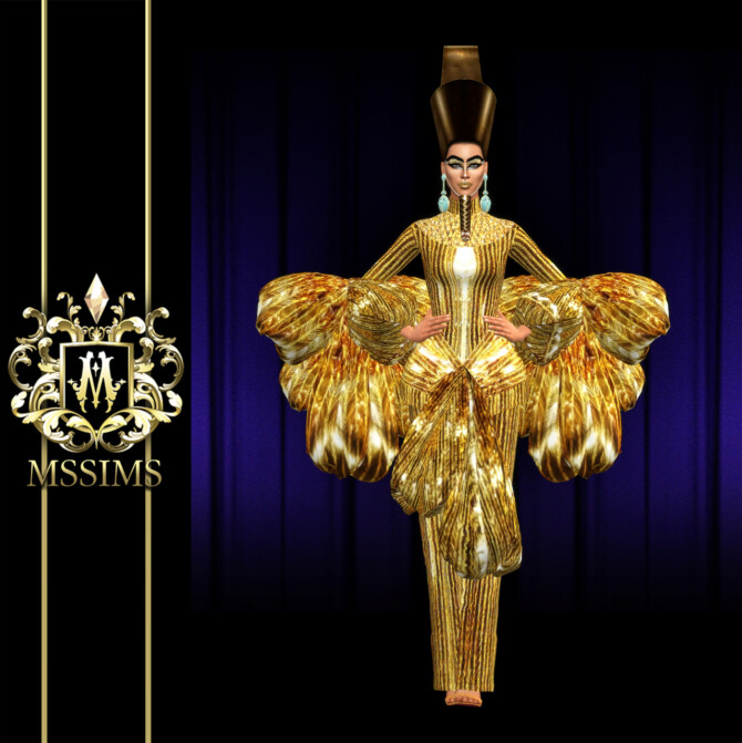 Sims 4 HAUTE COUTURE SPRING 2004 SET at MSSIMS