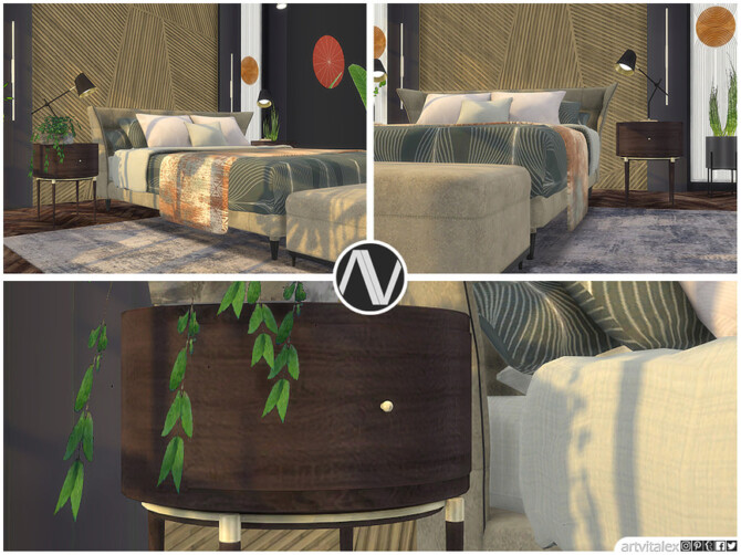 Sims 4 Athens Bedroom by ArtVitalex at TSR