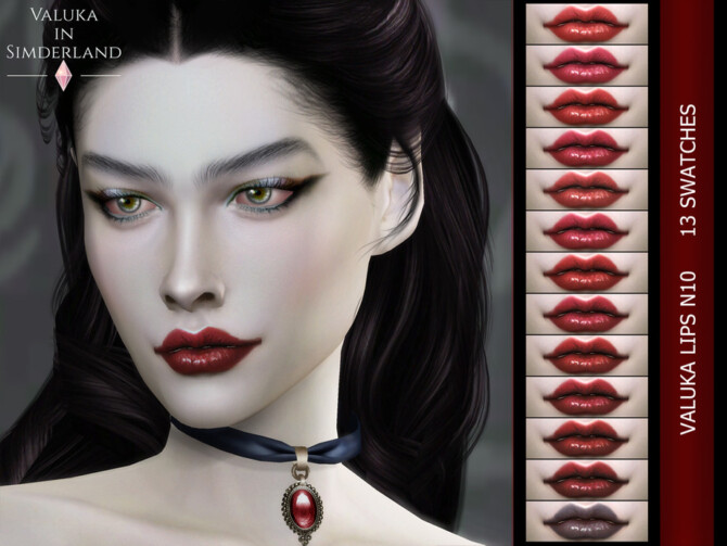 Sims 4 Lips N10 by Valuka at TSR