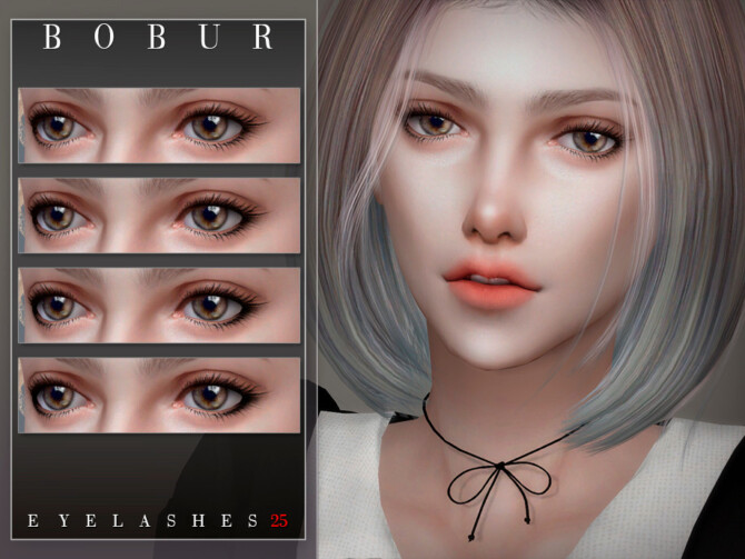 Sims 4 Eyelashes 25 by Bobur3 at TSR