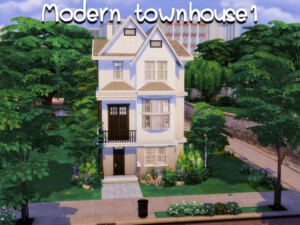 Modern Townhouse 1 by GenkaiHaretsu at TSR