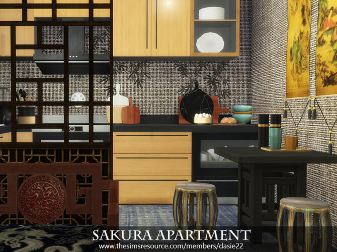 Sims 4 Sakura Apartment by dasie2 at TSR