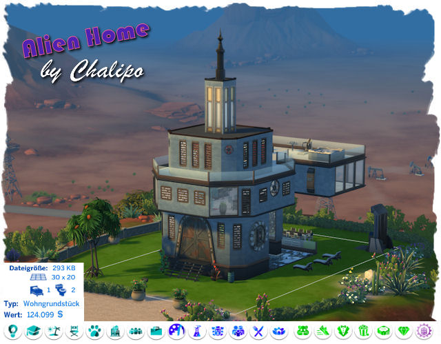 Sims 4 Alien Home by Chalipo at All 4 Sims
