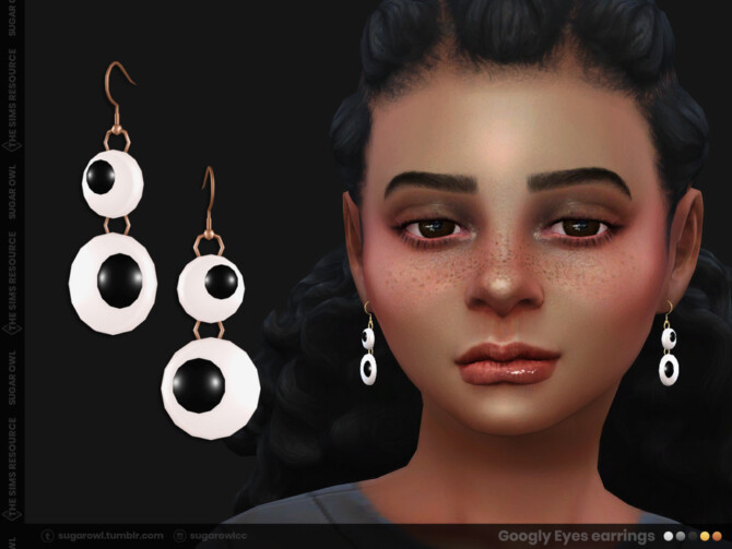 Sims 4 Googly Eyes earrings for kids by sugar owl at TSR