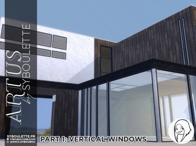 Sims 4 Artus Part 1   Vertical windows by Syboubou at TSR