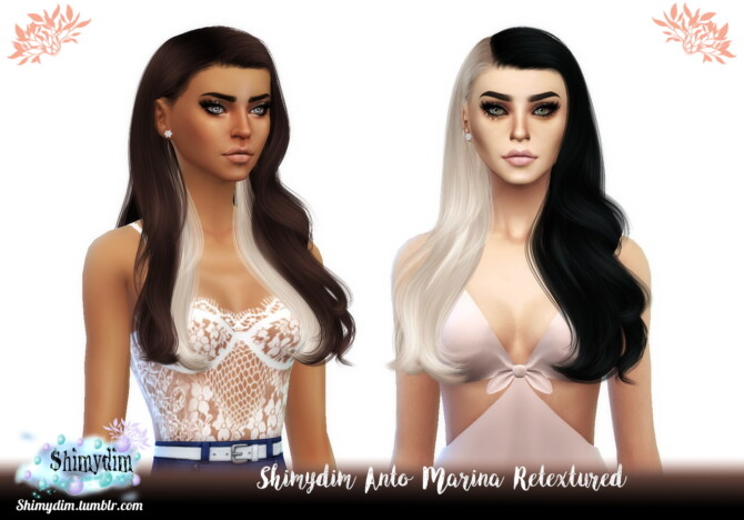 Sims 4 Anto Marina Hair Retexture at Shimydim Sims