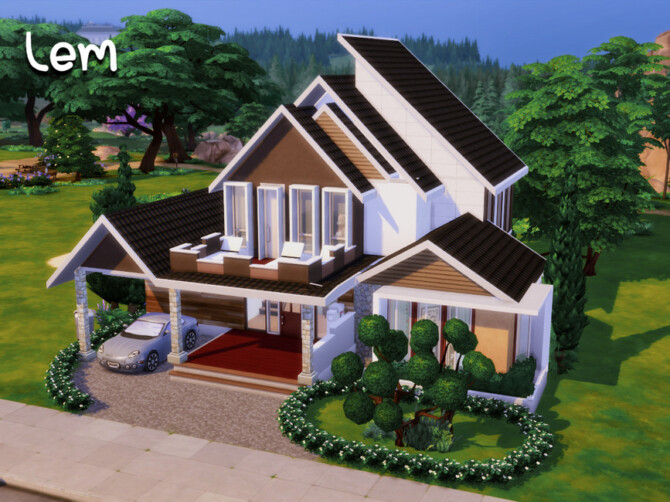 Sims 4 Lem House by GenkaiHaretsu at TSR