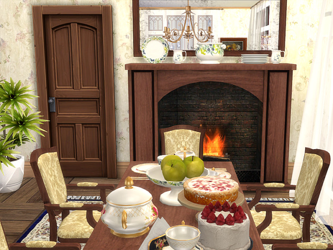 Sims 4 Dining Room   Tea Time by Flubs79 at TSR