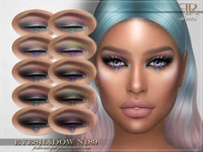 Sims 4 FRS Eyeshadow N189 by FashionRoyaltySims at TSR