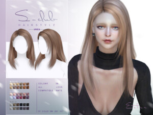 Mi-Long straight hairstyle(Esther) by S-Club at TSR