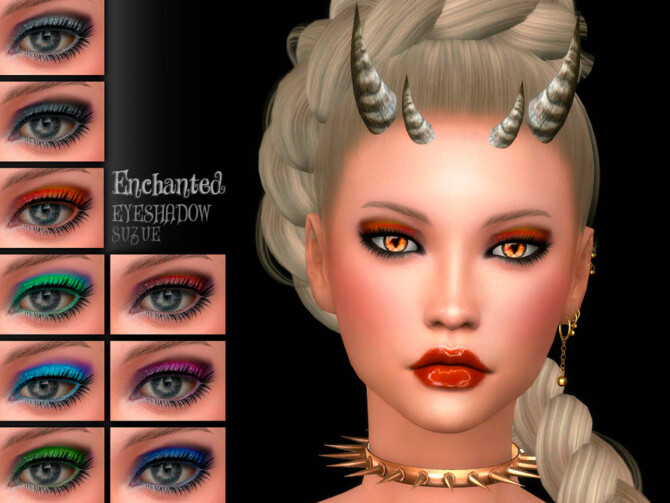 Sims 4 Enchanted Eyeshadow N19 by Suzue at TSR