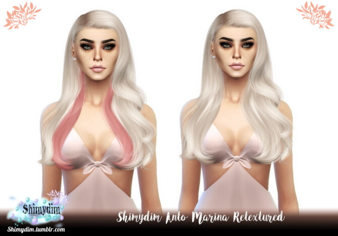 Sims 4 Anto Marina Hair Retexture at Shimydim Sims