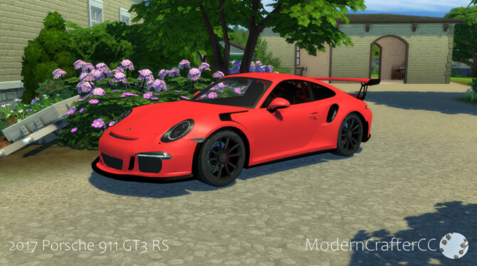 Sims 4 2017 Porsche 911 GT3 RS at Modern Crafter CC