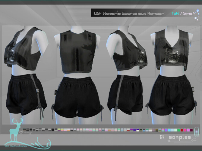 Sims 4 Womens Sports suit by DanSimsFantasy at TSR