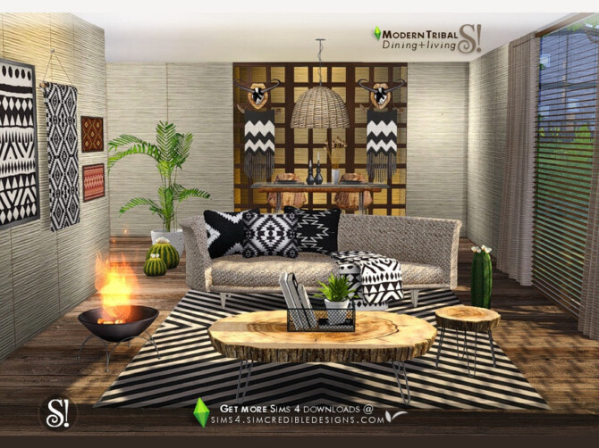 Sims 4 Modern Tribal [web transfer] by SIMcredible! at TSR