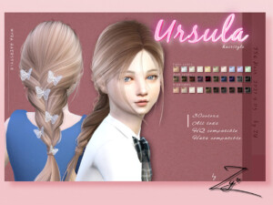 Ursula Hairstyle for kid by _zy at TSR