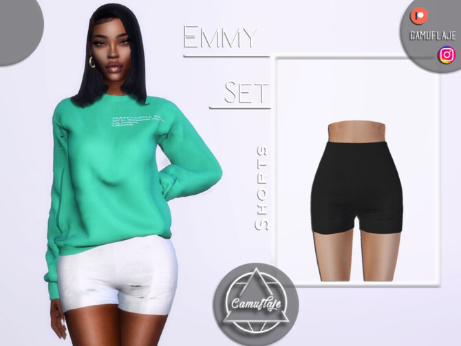Sims 4 Emmy Set   Shorts by Camuflaje at TSR