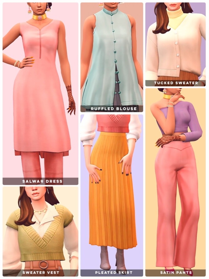 Sims 4 Incheon Arrivals + Fashion Street Add ons (6 items) at SERENITY