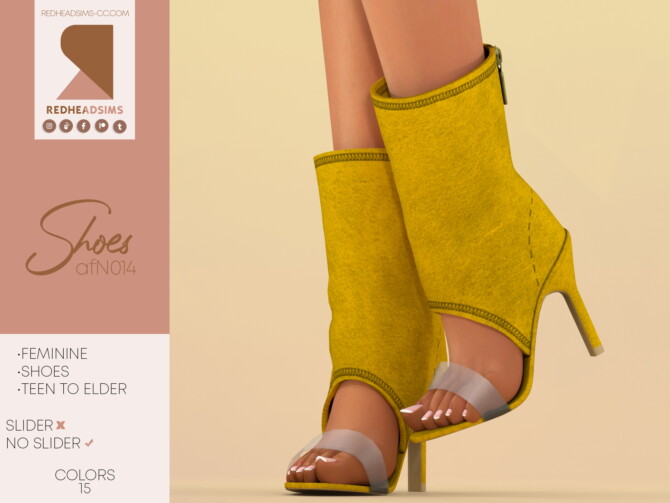 Sims 4 AF SHOES N014 at REDHEADSIMS