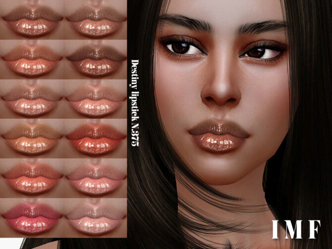 Sims 4 IMF Destiny Lipstick N.375 by IzzieMcFire at TSR