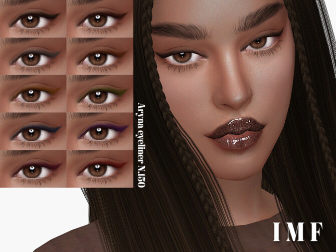 Sims 4 IMF Aryna Eyeliner N.150 by IzzieMcFire at TSR