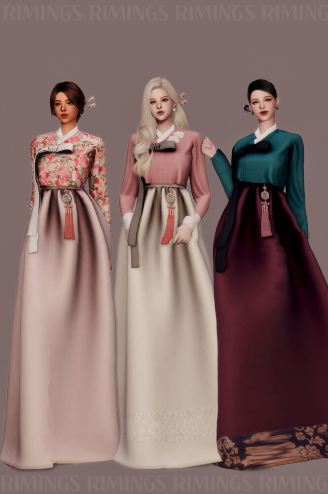 Sims 4 Korean Traditional Costume: Hanbok & Binyeo at RIMINGs