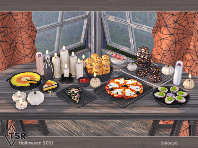 Sims 4 Halloween 2021 Decor by soloriya at TSR