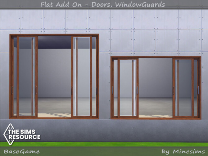 Sims 4 Flat AddOn   Doors and Window Guards by Mincsims at TSR