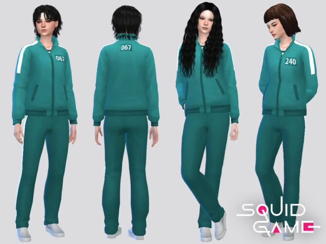 Sims 4 SQUID GAME Outfit 2 by McLayneSims at TSR