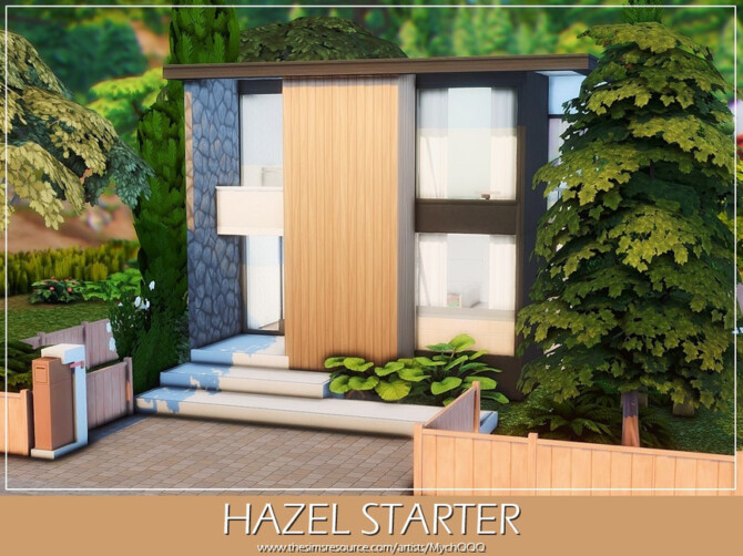Sims 4 Hazel Starter House by MychQQQ at TSR