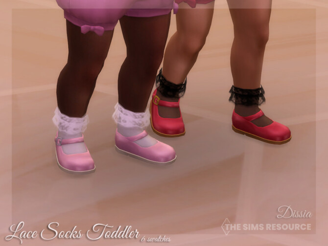 Sims 4 Lace Socks Toddler by Dissia at TSR