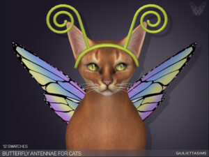 Butterfly Antennae For Cats by feyona at TSR