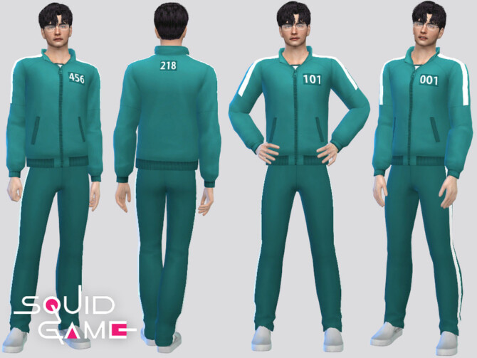 Sims 4 SQUID GAME Outfit 2 by McLayneSims at TSR